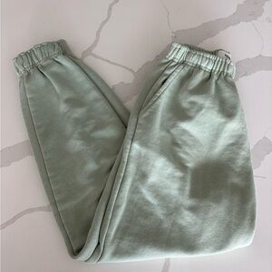 Womens Mint Green Jogger Sweatpants